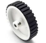 7x2cm WHEEL 6mm SHAFT WHITE COLOR
