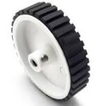 7x2cm WHEEL 6mm SHAFT WHITE COLOR